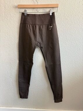 Gymshark Kids Dark Brown Seamless Leggings